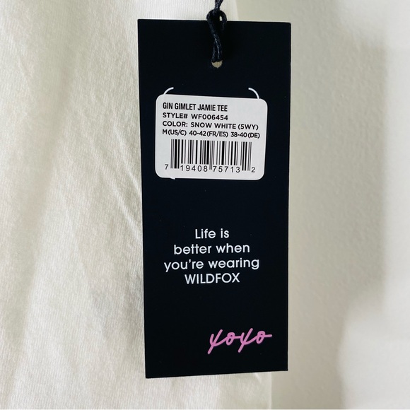 WILDFOX Gin Gimlet Jamie Tee NWT - Picture 7 of 8